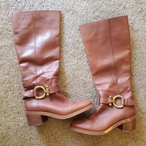 Used Coach Carolina Tall Riding Boots in Saddle Tan 5